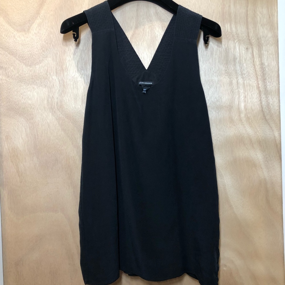 Black silk Club Monaco top